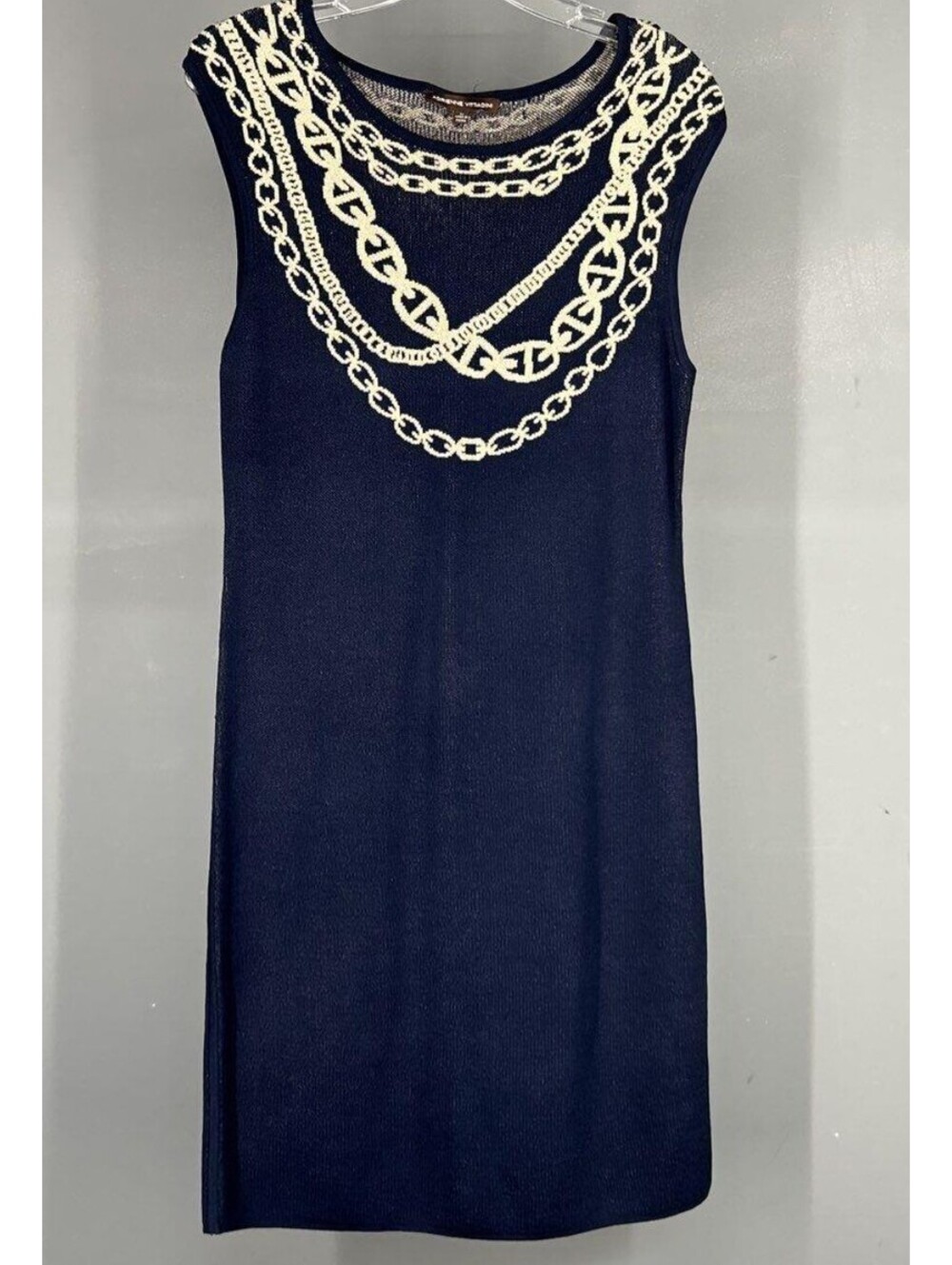 Adrienne Vittadini Blue Casual Dress Women's Sz M With Tags